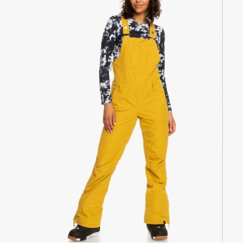 NWT Roxy Honey Yellow Rideout Waterproof
Insulated Snow/Ski Bib Pants Size: L